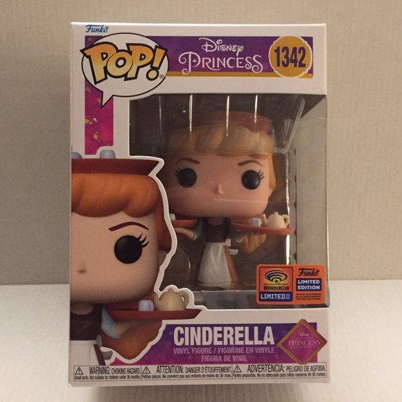 NEW 2023 Wondercon Disney Princess Cinderella Funko Pop Figure #1342 - Picture 1 of 7